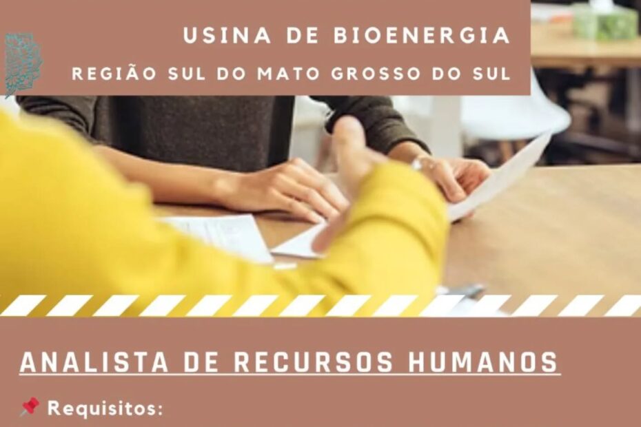 *COMUNICADO DE PROCESSO SELETIVO* Vaga: *Analista de RH com foco em